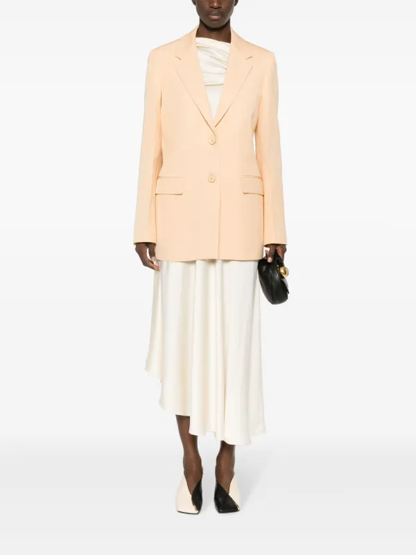 Jil Sander single-breasted Blazer | Orange | FARFETCH BH