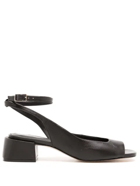 Studio Chofakian square-toe leather sandals 