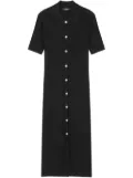 Versace Medusa Head-buttons knitted dress - Black