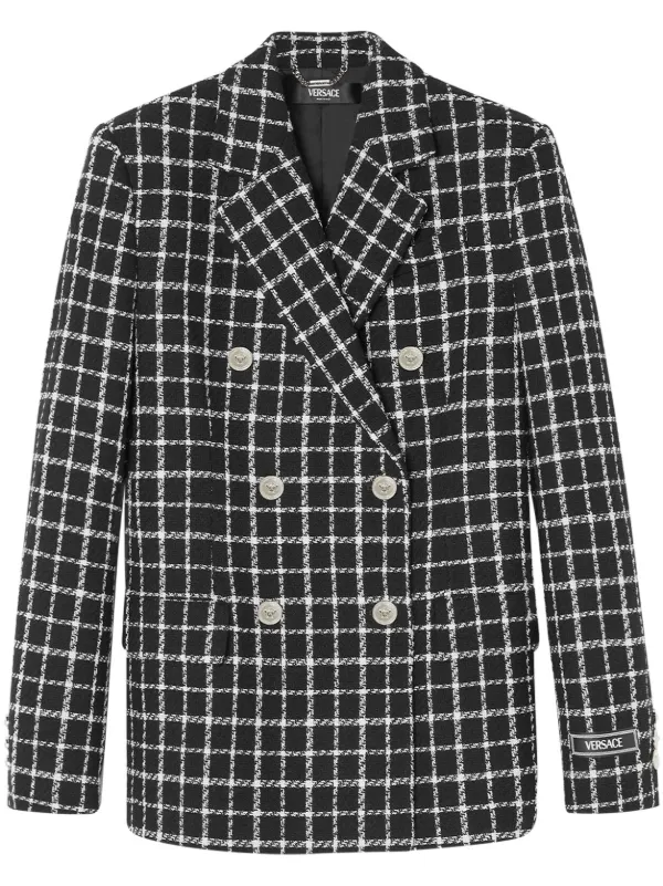ジャケット VERSACE Embroidered tweed blazer (10135251A10442 2PL40) 22707652_53211554_600.jpg