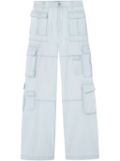 Versace wide-leg cargo jeans - Blue