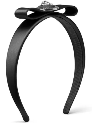 Versace リボン　カチューシャ Versace Gianni Ribbon Headband | Black | FARFETCH