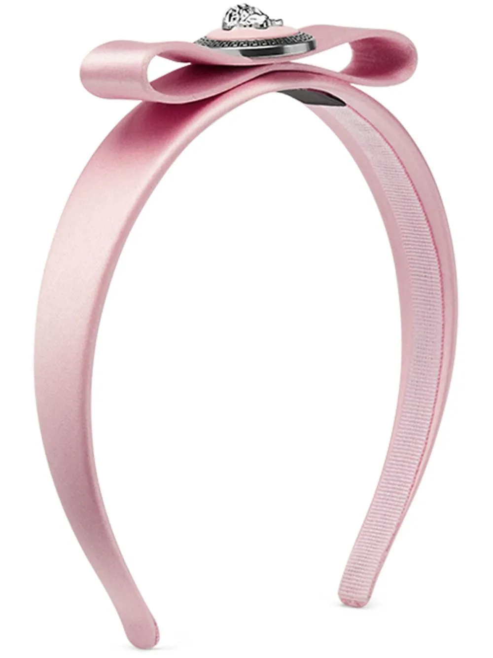 Versace Gianni Ribbon Headband In Pink