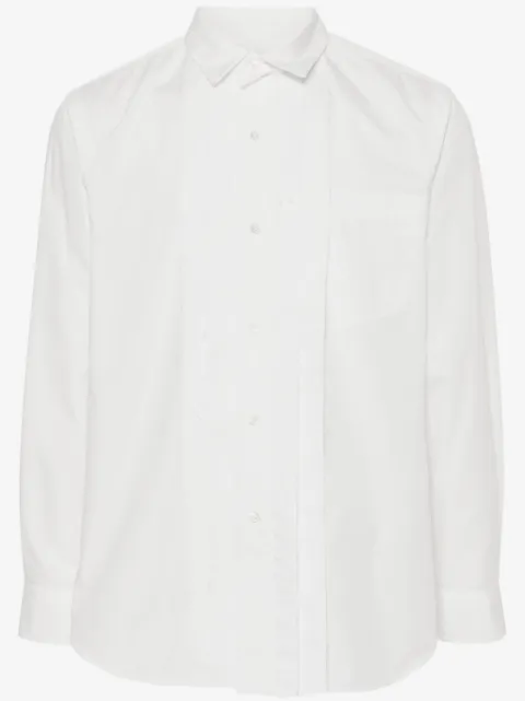 sacai seam-detail shirt