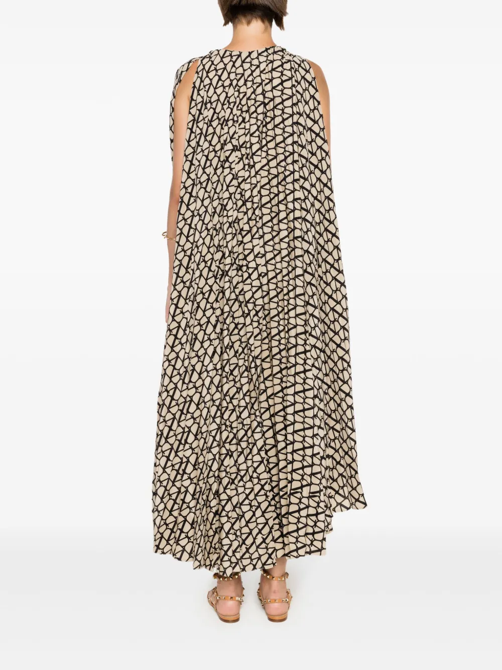 Valentino Garavani Zijden mini-jurk Beige