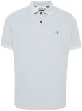 Stone Island Compass-appliqué cotton polo shirt - Grey