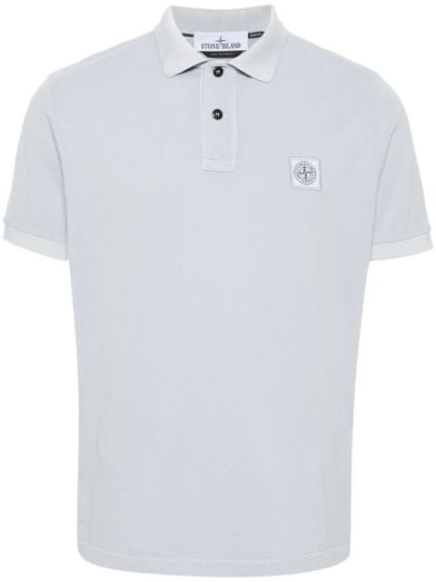 Stone Island Katoenen poloshirt met Compass-logopatch