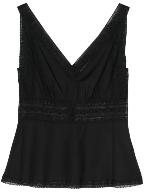 P.A.R.O.S.H. lace-detail sleeveless blouse 