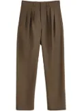 LEMAIRE pleat-detail tailored trousers - Brown