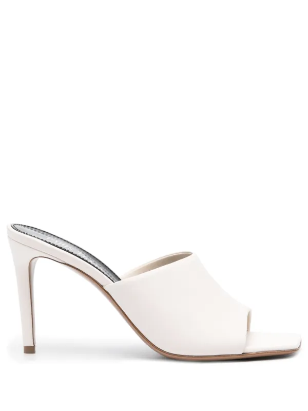 Paris Texas 95mm Leather Mules in Neutrals
