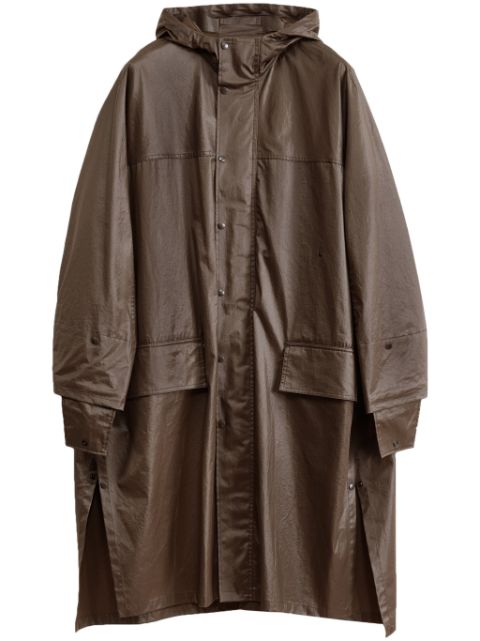 LEMAIRE hooded cotton raincoat