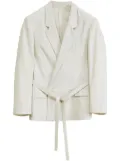 LEMAIRE double-breasted belted blazer - Neutrals