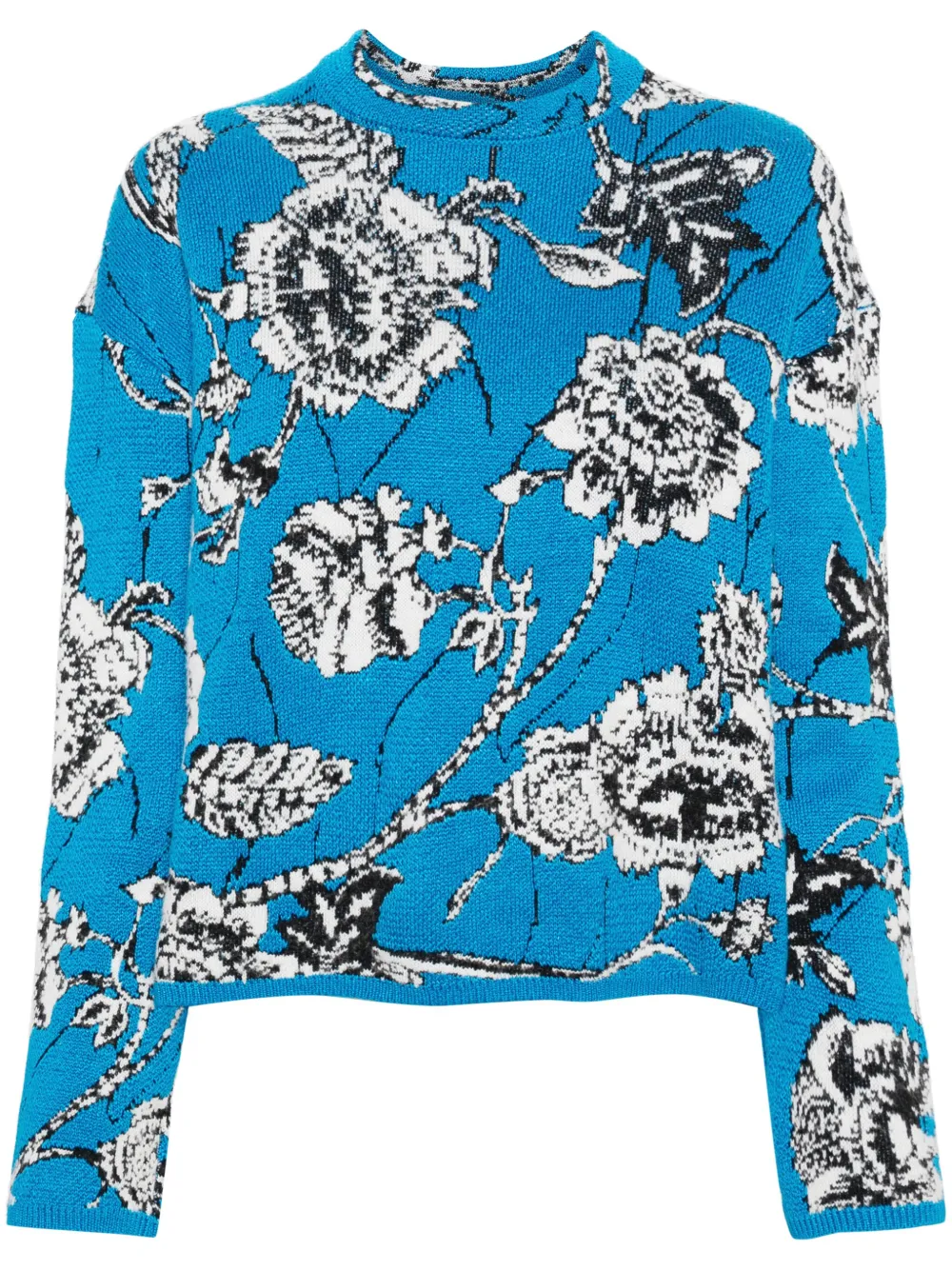 Kemal floral-jacquard jumper