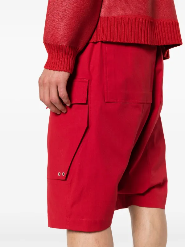 Rick Owens サルエル カーゴショーツ | レッド | FARFETCH JP