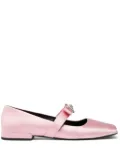 Versace Gianni Ribbon ballerina shoes - Pink