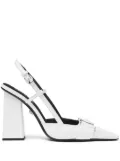 Versace Medusa Head leather pumps - White