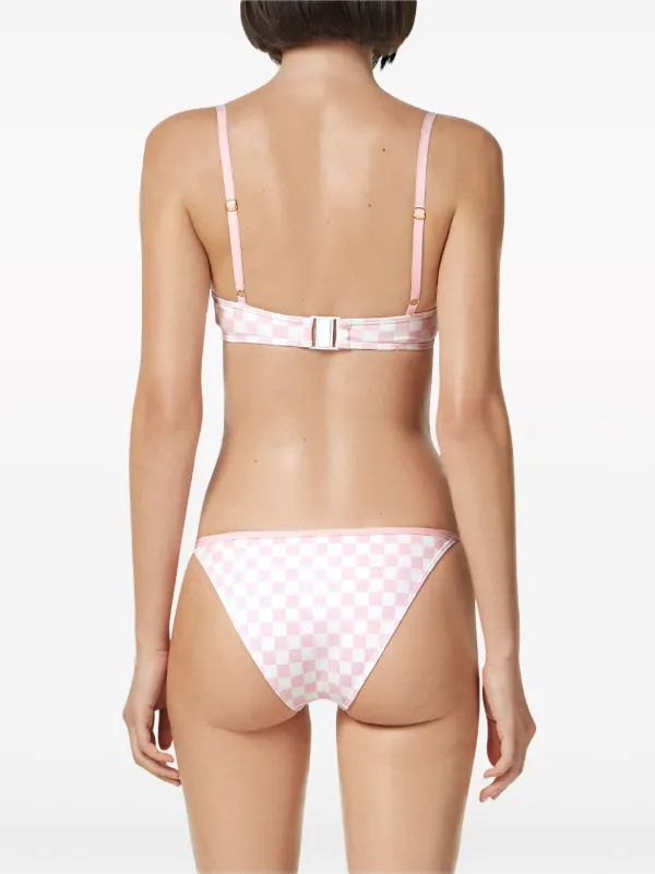 ビキニ VERSACE MEDUSA 95 BIKINI BOTTOMS Versace Medusa '95 Checked Bikini Bottoms | Pink | FARFETCH