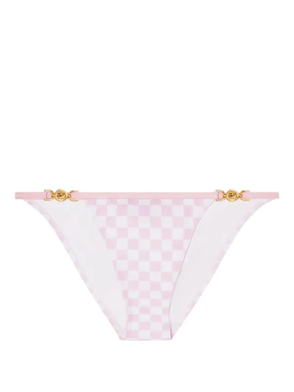ビキニ VERSACE MEDUSA 95 BIKINI BOTTOMS Versace Medusa '95 Checked Bikini Bottoms | Pink | FARFETCH