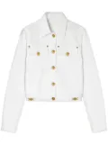 Versace Medusa Head-buttons denim jacket - White