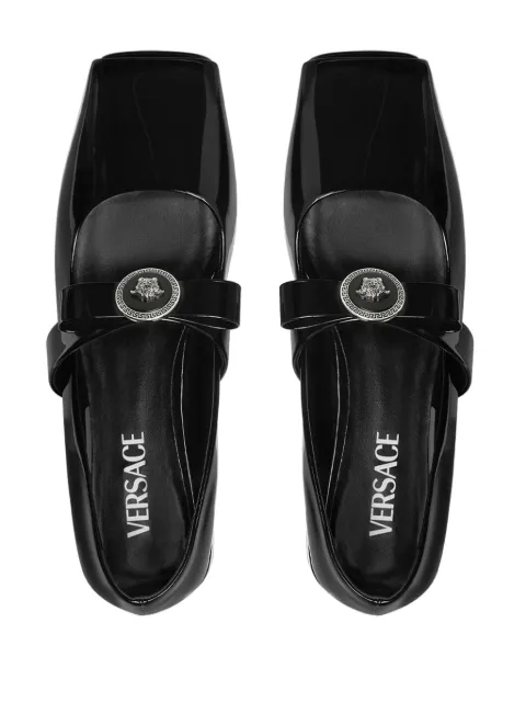 Versace Medusa-head leather ballerina shoes 1014359D2VE - 2