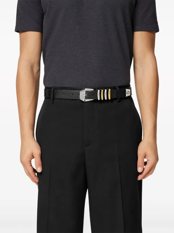 Versace メドゥーサ レザーベルト | ブラック | FARFETCH JP