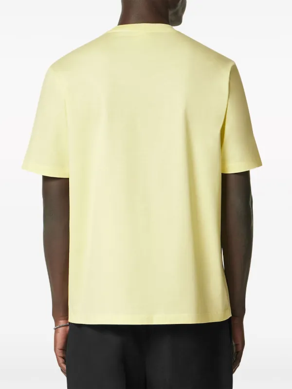 【VERSACE】Embroidered Logo T-shirt Yellow Versace logo-embroidered T-shirt | Yellow | FARFETCH CA