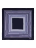 TOM FORD border-print pocket square - Blue
