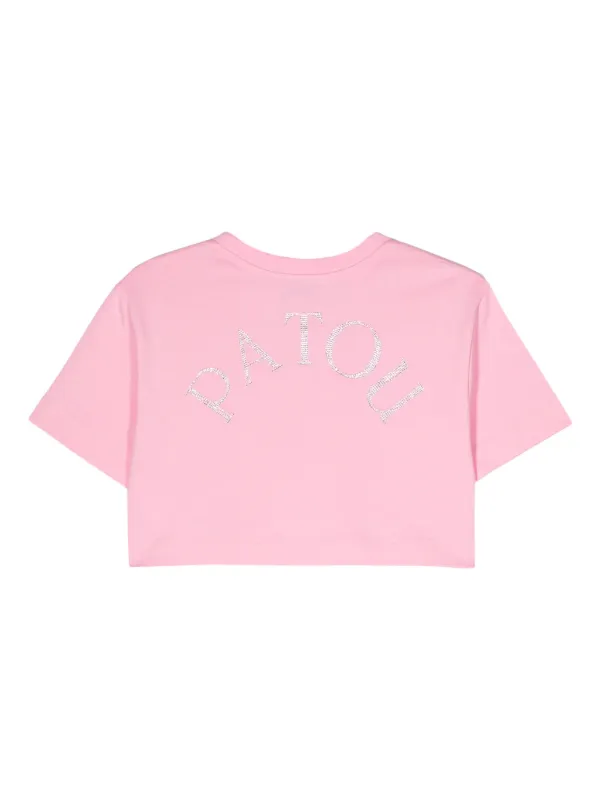 PATOU Tシャツ Patou | オーガニックコットン ディテール パトゥ クロップドTシャツ