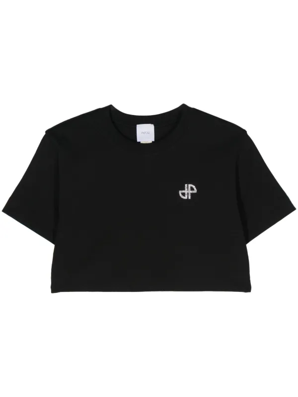 Patou クロップド Tシャツ | ブラック | FARFETCH JP