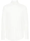 Brunello Cucinelli spread-collar textured shirt - White