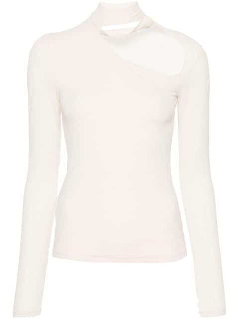 Patrizia Pepe cut-out jersey T-shirt