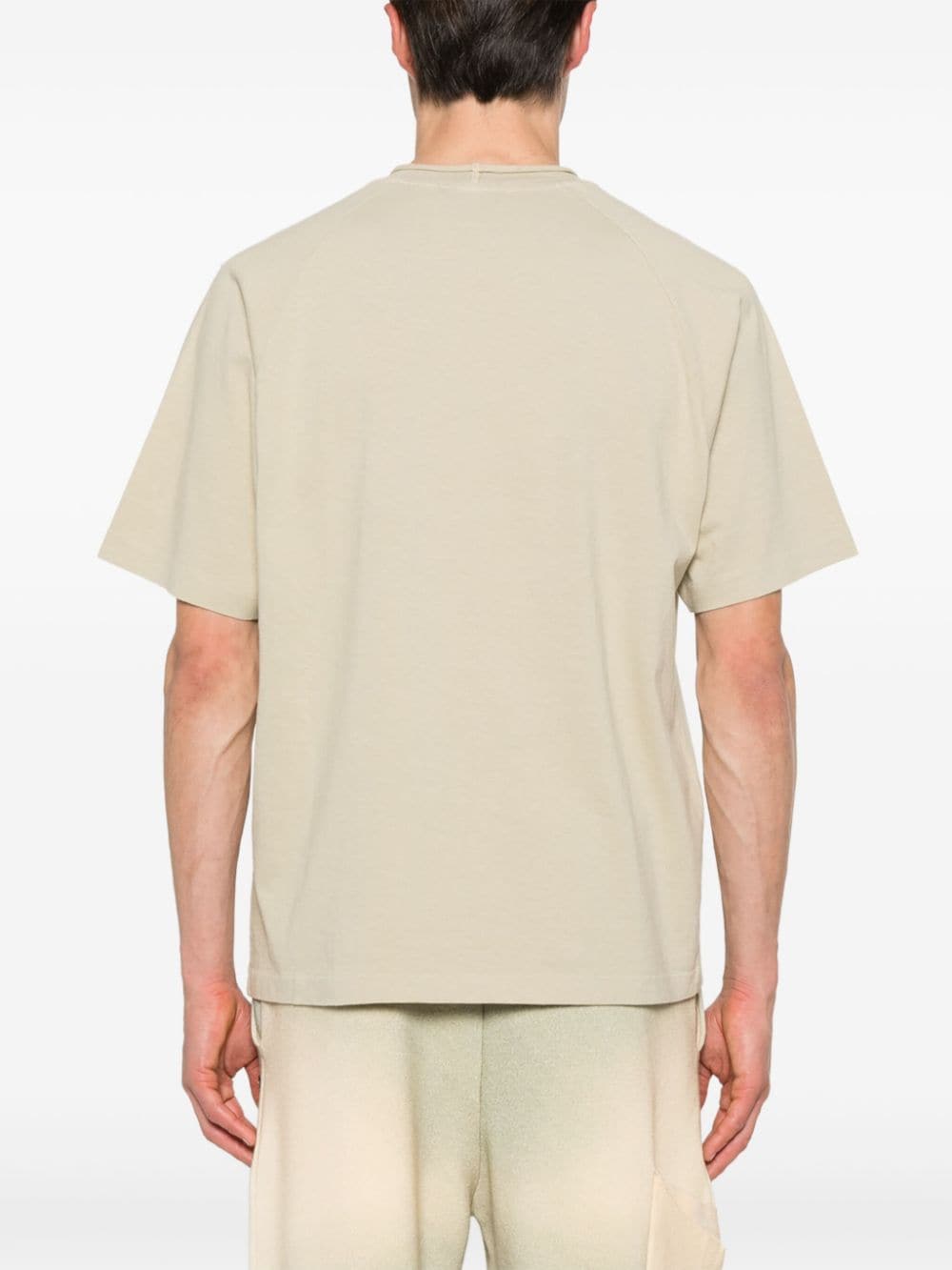 Shop Stone Island Compass-patch T-shirt In Neutrals