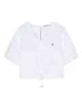 Pinko Kids half-sleeve poplin blouse - White