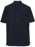 sacai zip-pocket taffeta shirt - Blue