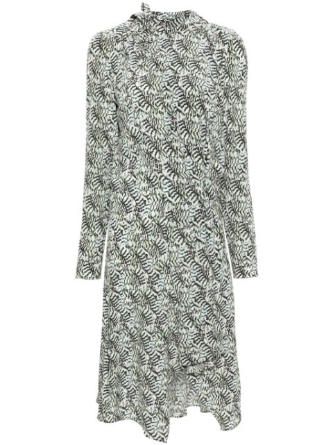 ISABEL MARANT Umaima grahic-primt midi dress Women