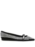 Premiata stud-embellished ballerina shoes - Black