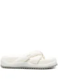 Premiata thong-strap leather slides - Neutrals