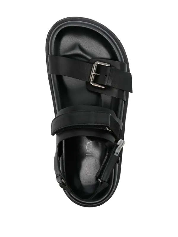 サンダル・ミュール PREMIATA Women Sandals M6650 BLACK Premiata Leather Platform Sandals | Black | FARFETCH TR