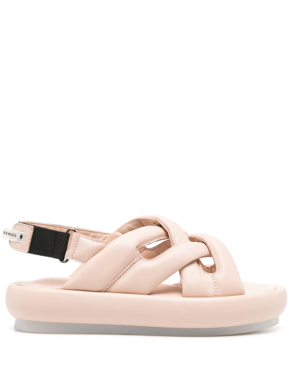 Premiata Padded Leather Sandals In Pink