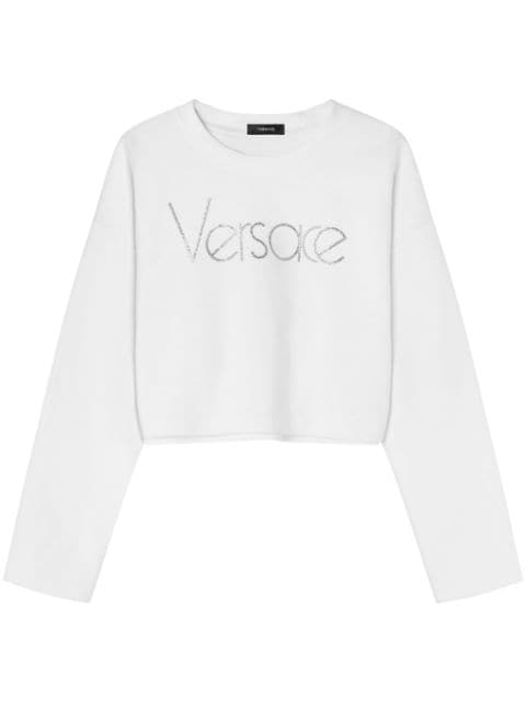 Versace 1978 Re-Edition Logo cropped sweatshirt