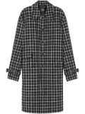 Versace checked single-breasted blazer - Black