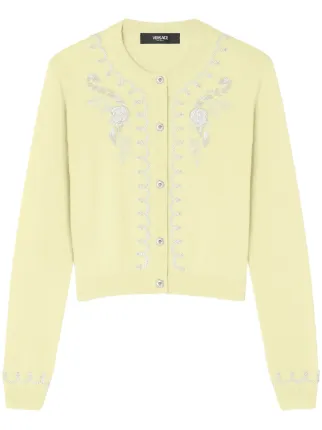 VERSACE カーディガン Versace Black Medusa Cashmere Cardigan – David Lawrence