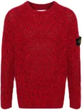 Stone Island Compass cotton jumper - Red