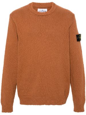 Orange stone island store jumper