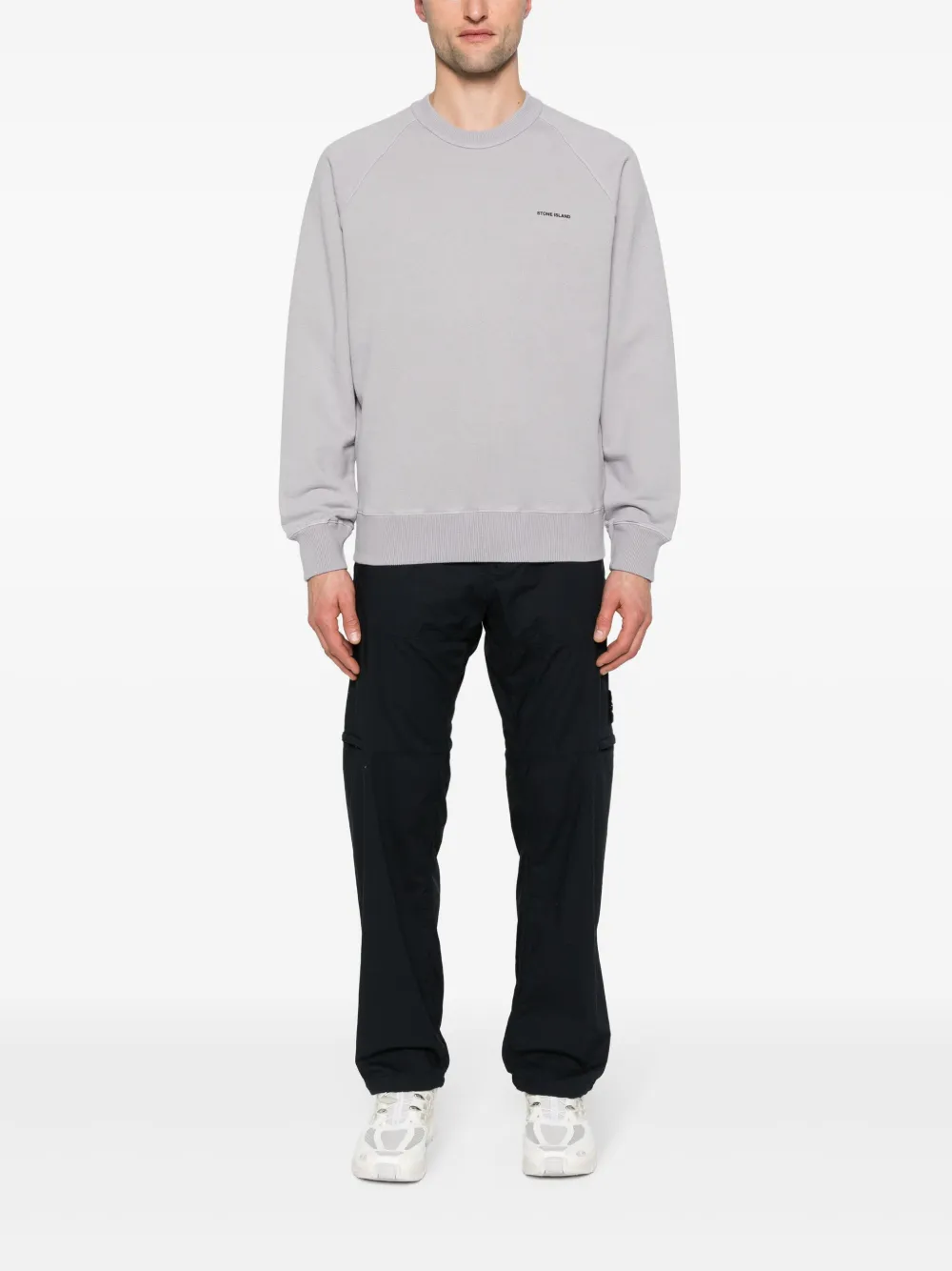 Stone Island T-shirt met logo - Grijs