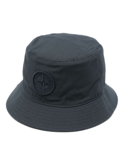 Stone Island Compass-motif cotton bucket hat
