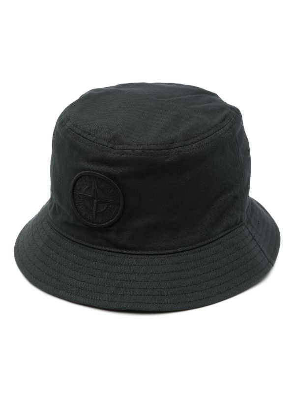 Stone Island Compass-motif Cotton Bucket Hat - Farfetch