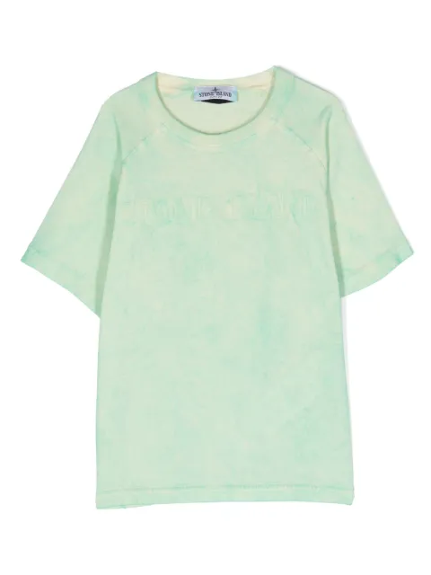 Stone Island Junior playera con logo bordado