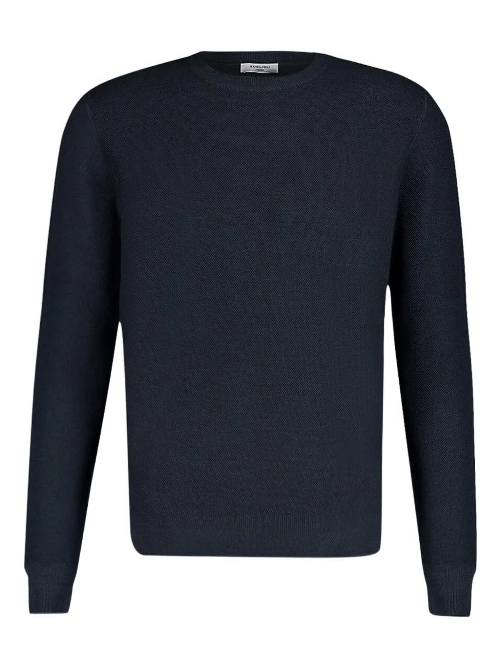 Boglioli wool crew-neck sweater Blauw