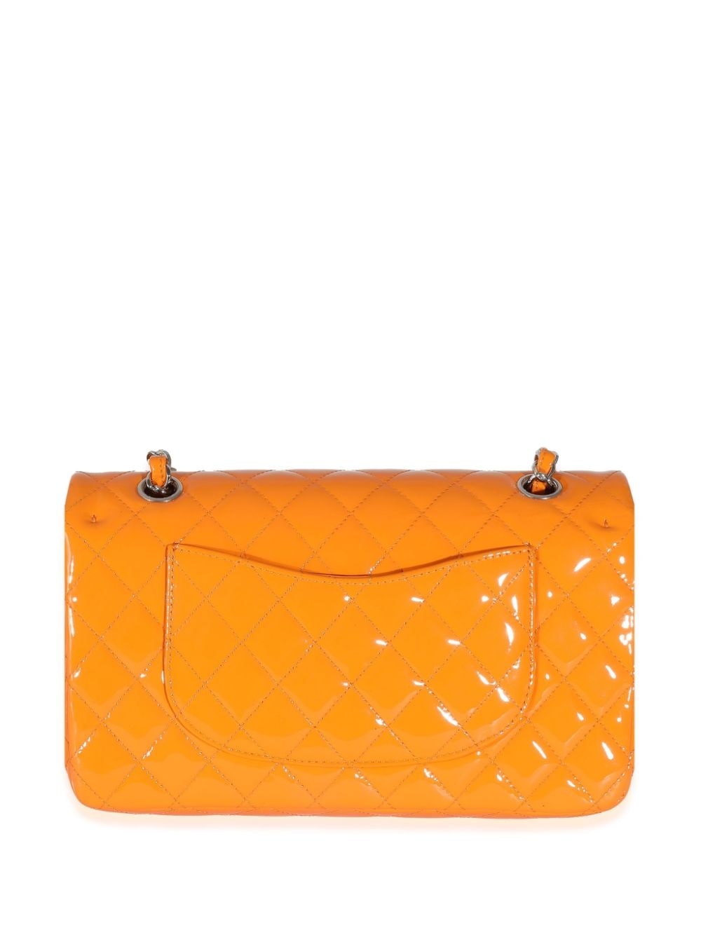 Pre-owned Chanel Classic Double Flap 中号单肩包（典藏款） In Orange